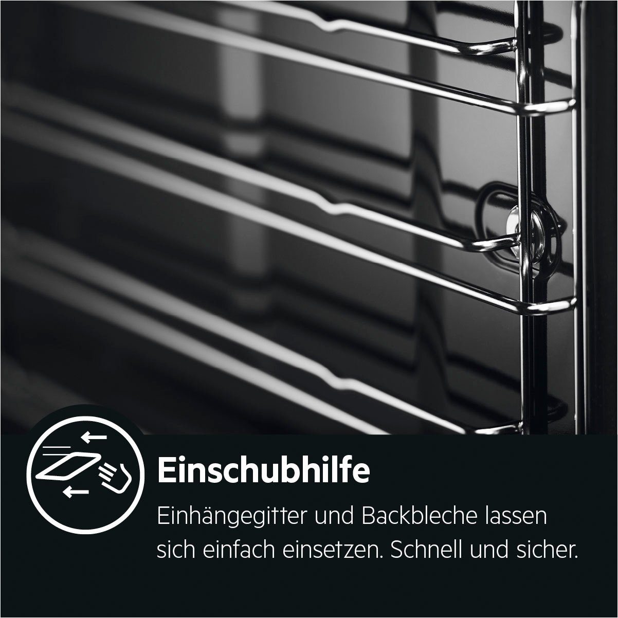 AEG Einbaubackofen 6000 BES331110B 944 187 812, mit 1-fach-Teleskopauszug, Aqua-Reinigungsfunktion