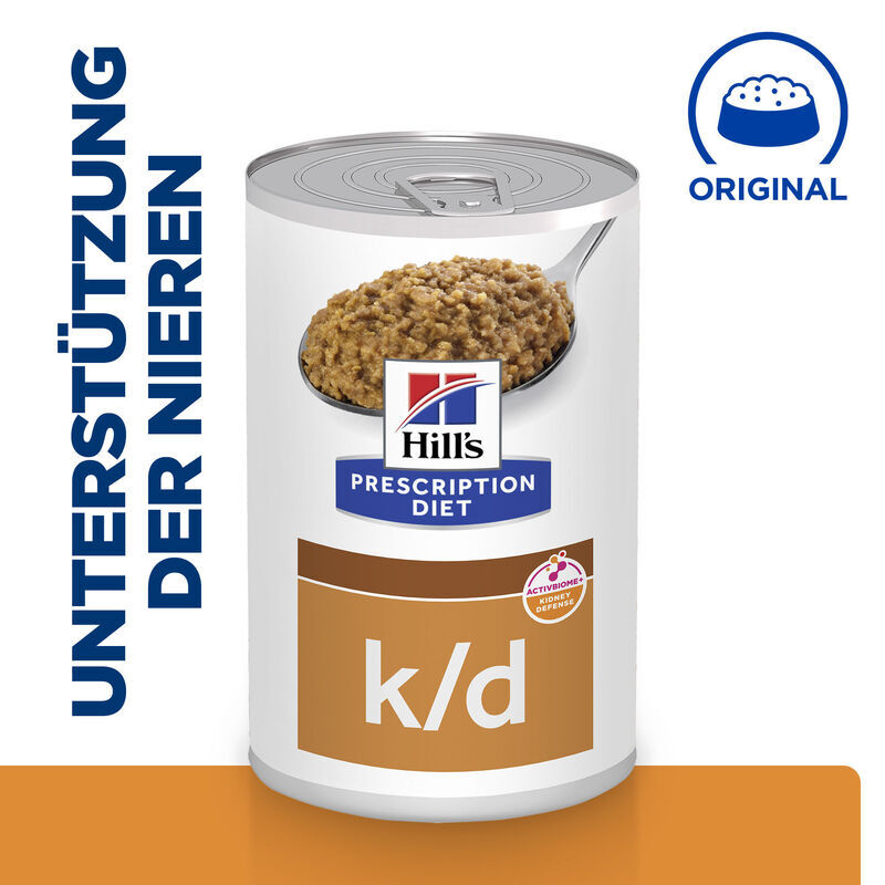 Hill's Hundenassfutter Hill's Prescription Diet k/d mit Huhn 12x370g