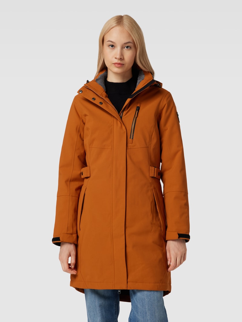 Jacke mit Label-Details Modell 'KOW' in messing