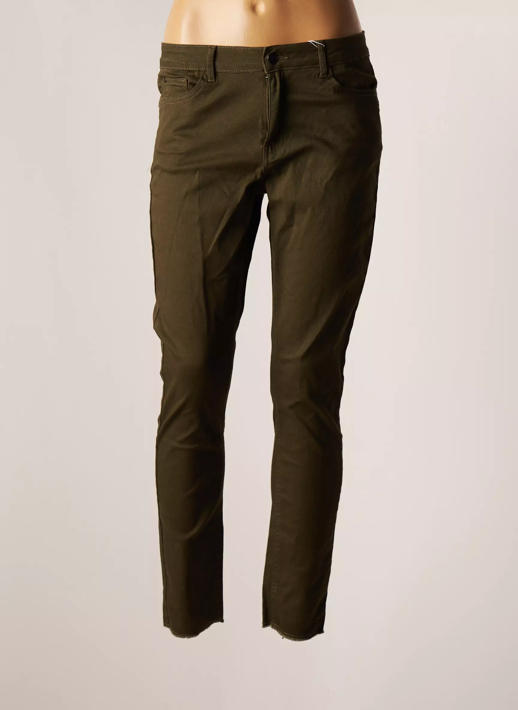 Vila Pantalons Slim Femme couleur vert