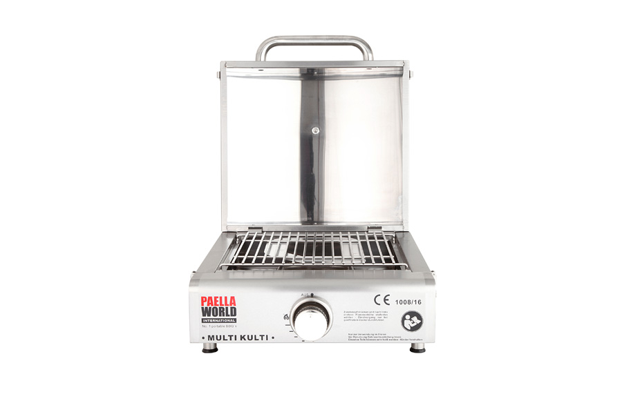Allgrill Multi-Kulti Set 4: Pizzabackhaube, Pizzastein, Gussgrillplatte
