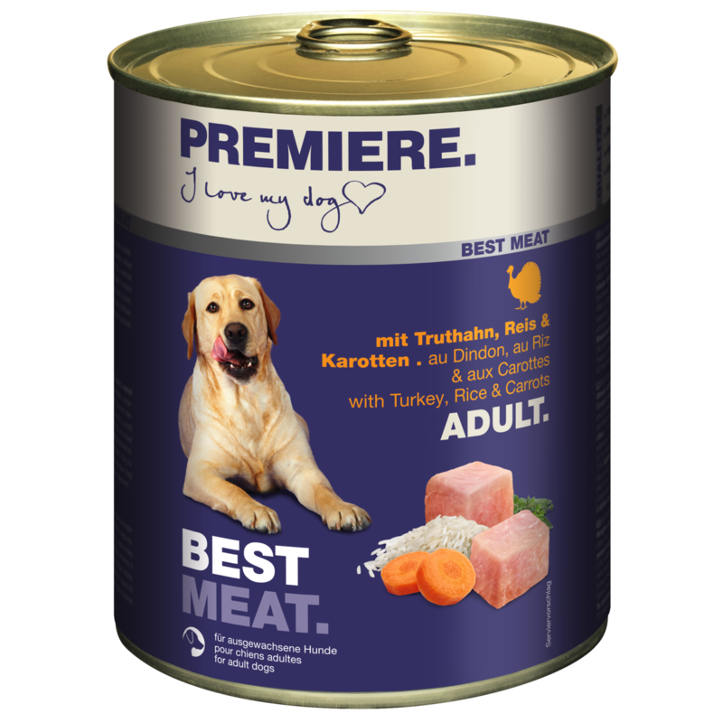 PREMIERE Hundenassfutter PREMIERE Best Meat Adult Truthahn & Gemüse 24x800 g