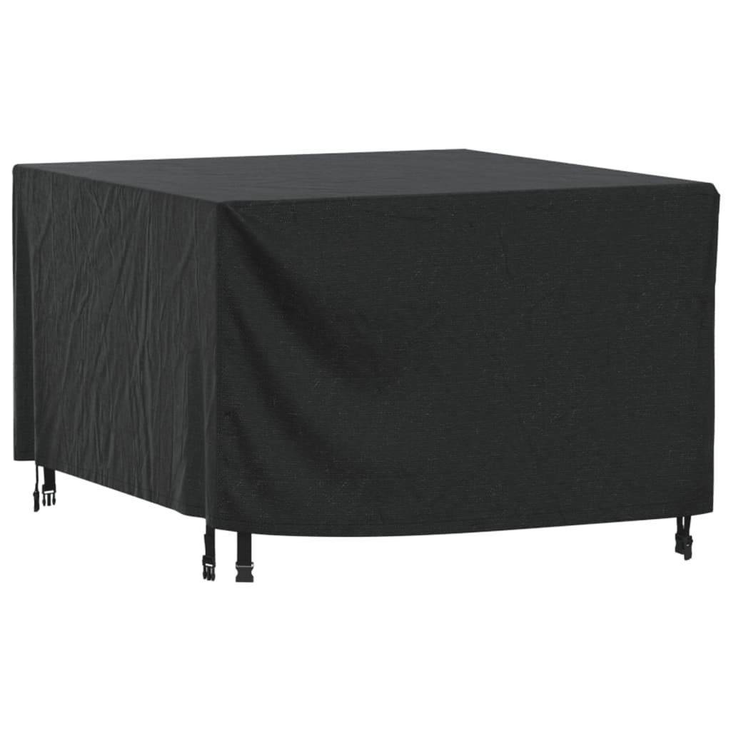 vidaXL Gartenmöbel-Schutzhülle Gartenmöbel-Abdeckung Schwarz 113x113x73 cm Wasserdicht 420D (1-St)