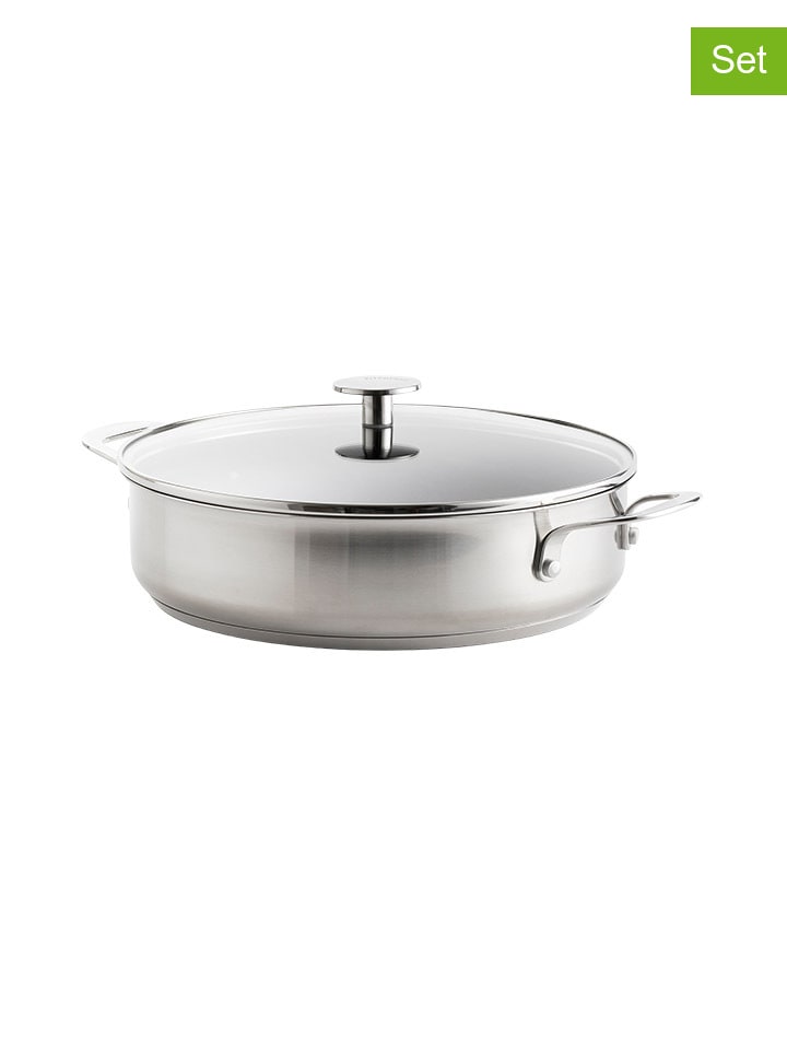 KitchenAid 2tlg. Set: Edelstahl-Schmorpfanne - Ø 28 günstig kaufen onesize