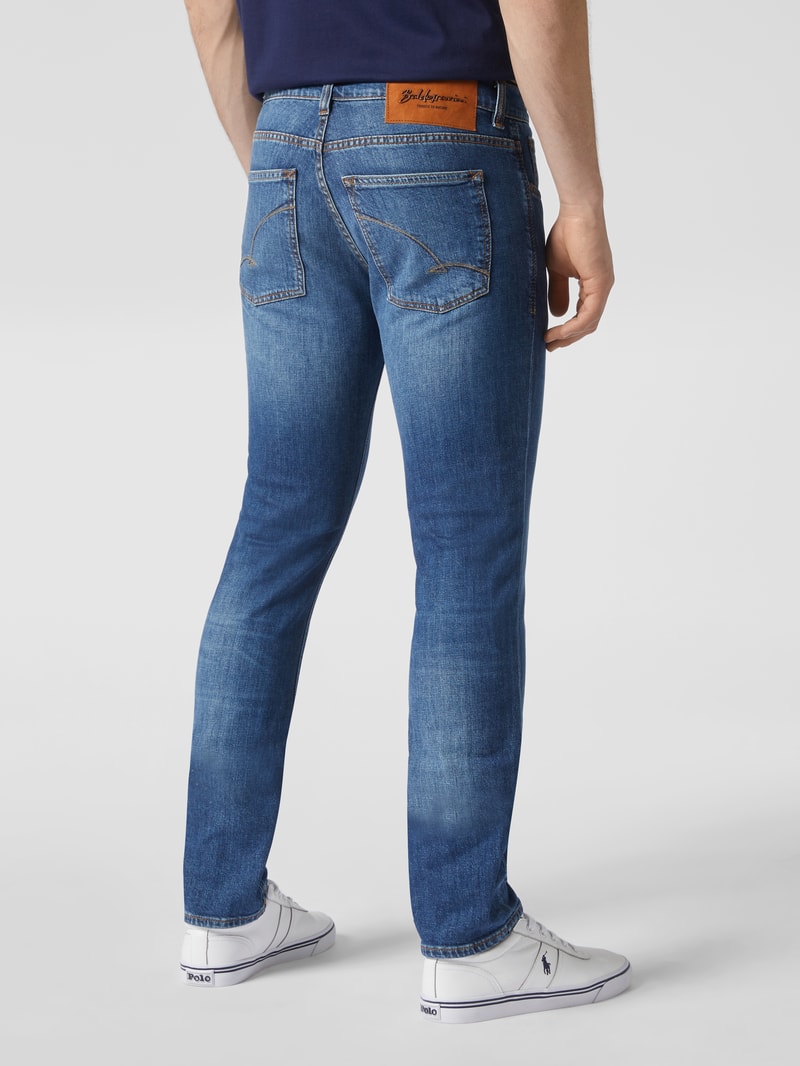 Slim Fit Jeans mit Stretch-Anteil Modell 'John' in jeans