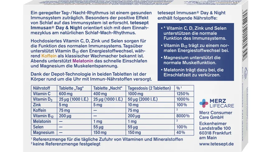 tetesept Immusan® Day & Night Immun-Komplex
