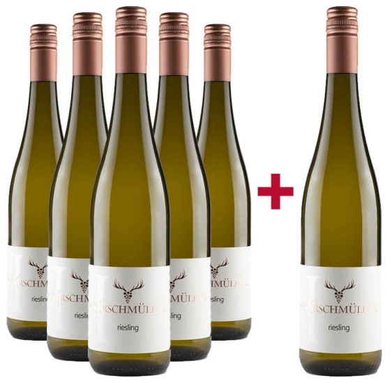 5+1 Riesling trocken Paket - Wein- und Sektgut Hirschmüller