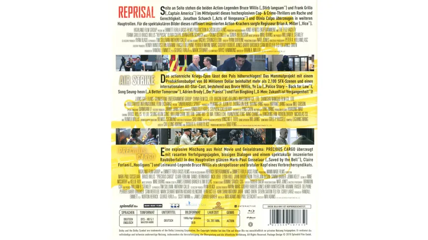 Bruce Willis Triple Feature (3 Blu-rays)