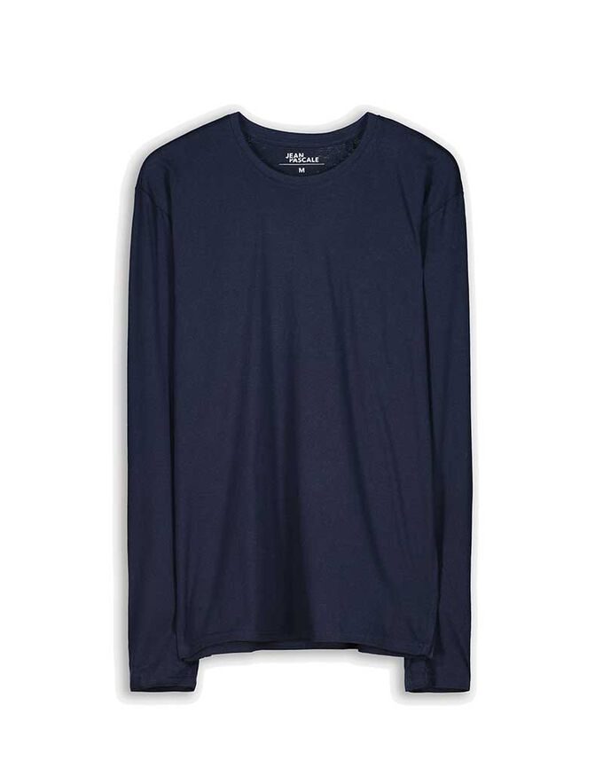 Langarmshirt - Rundhals-Ausschnitt