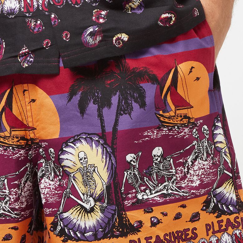 Pleasures Beach Short burgundy