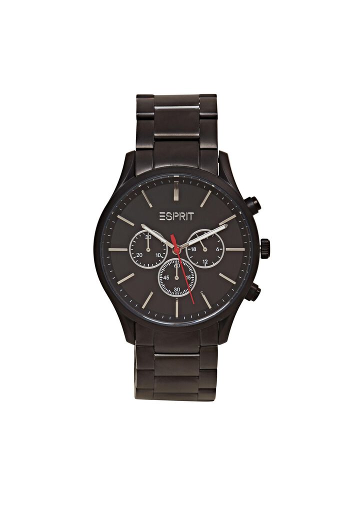 Edelstahl-Chronograph mit Gliederarmband