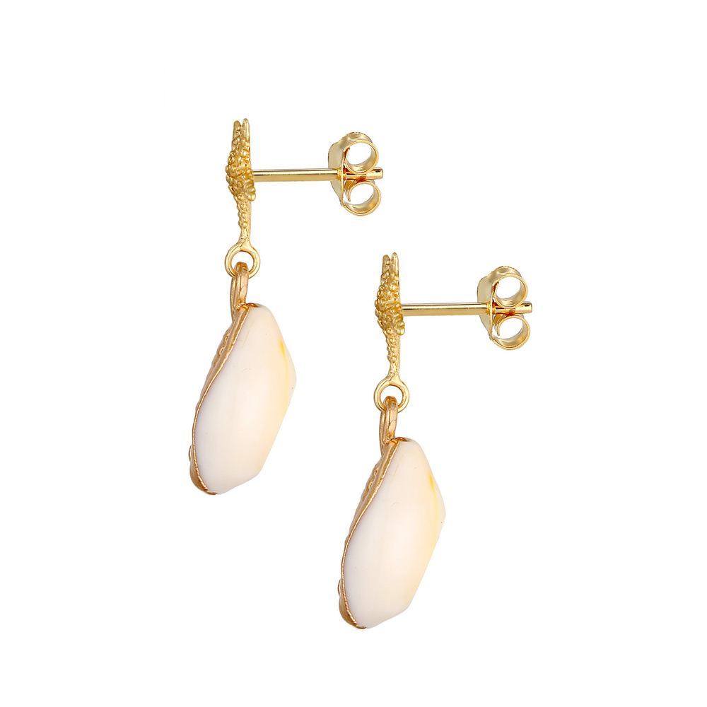 Elli Elli Boucles d'Oreilles Coquillage Étoile de Mer Plage Boucles d'Oreilles Femme - Boucles d'oreilles