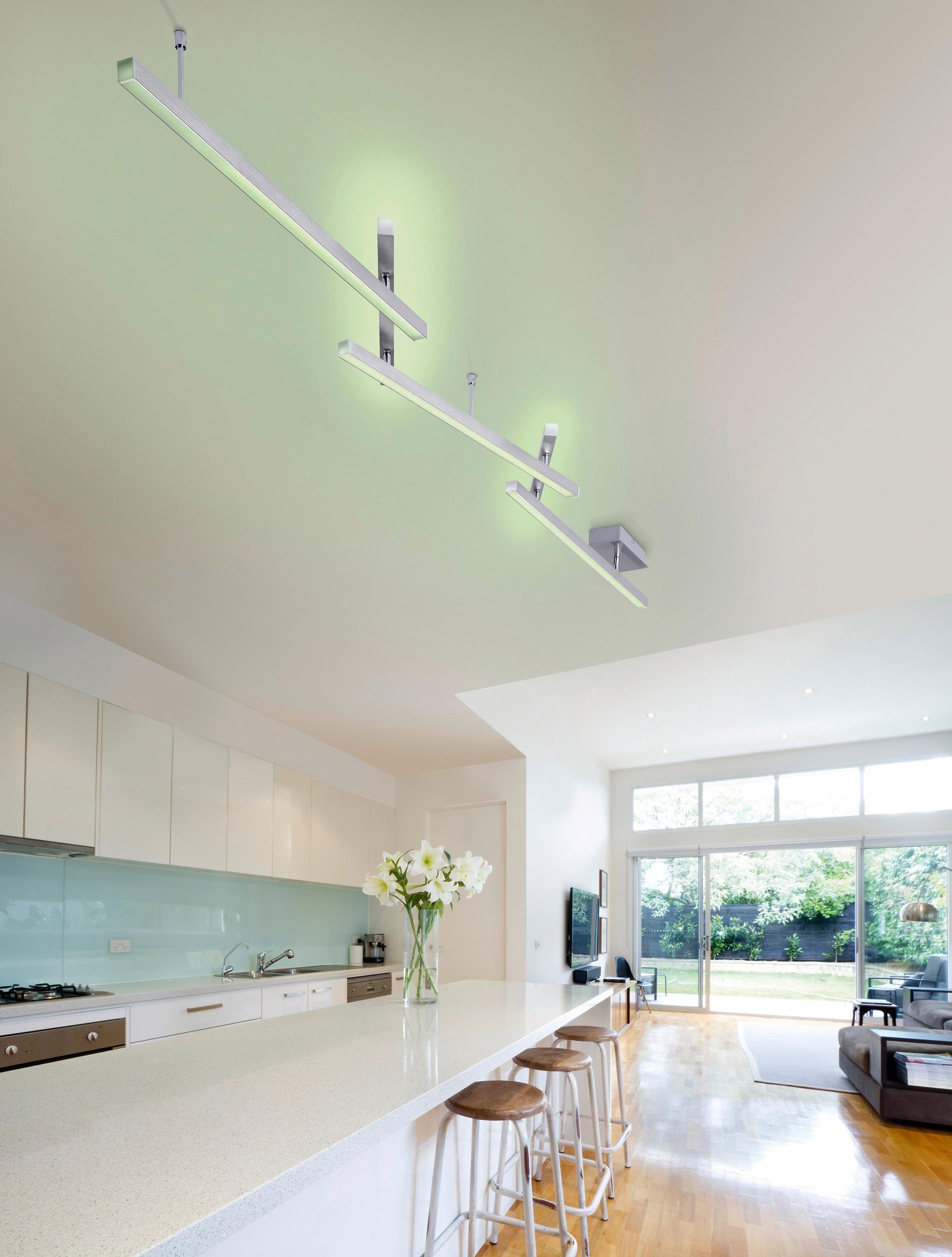 TRIO Leuchten LED Deckenleuchte MELBY, Dimmfunktion, Farbwechsel, Memoryfunktion, Smart Home, mehrere Helligkeitsstufen, LED fest integriert, Neutralweiß, Warmweiß, Mit WiZ-Technologie für eine moderne Smart Home Lösung
