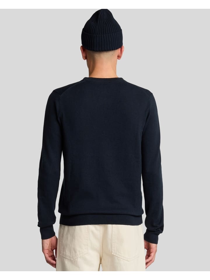 Lyle & Scott Strickpullover in Dunkelblau günstig kaufen