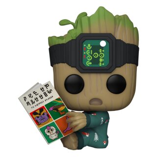 Ich bin Groot POP! Vinyl Figur - Groot Mit Buch