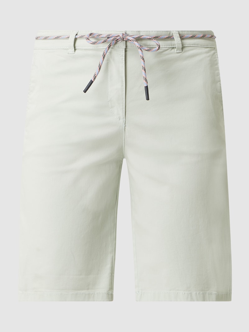 Bermudas mit Gürtel in aqua blau