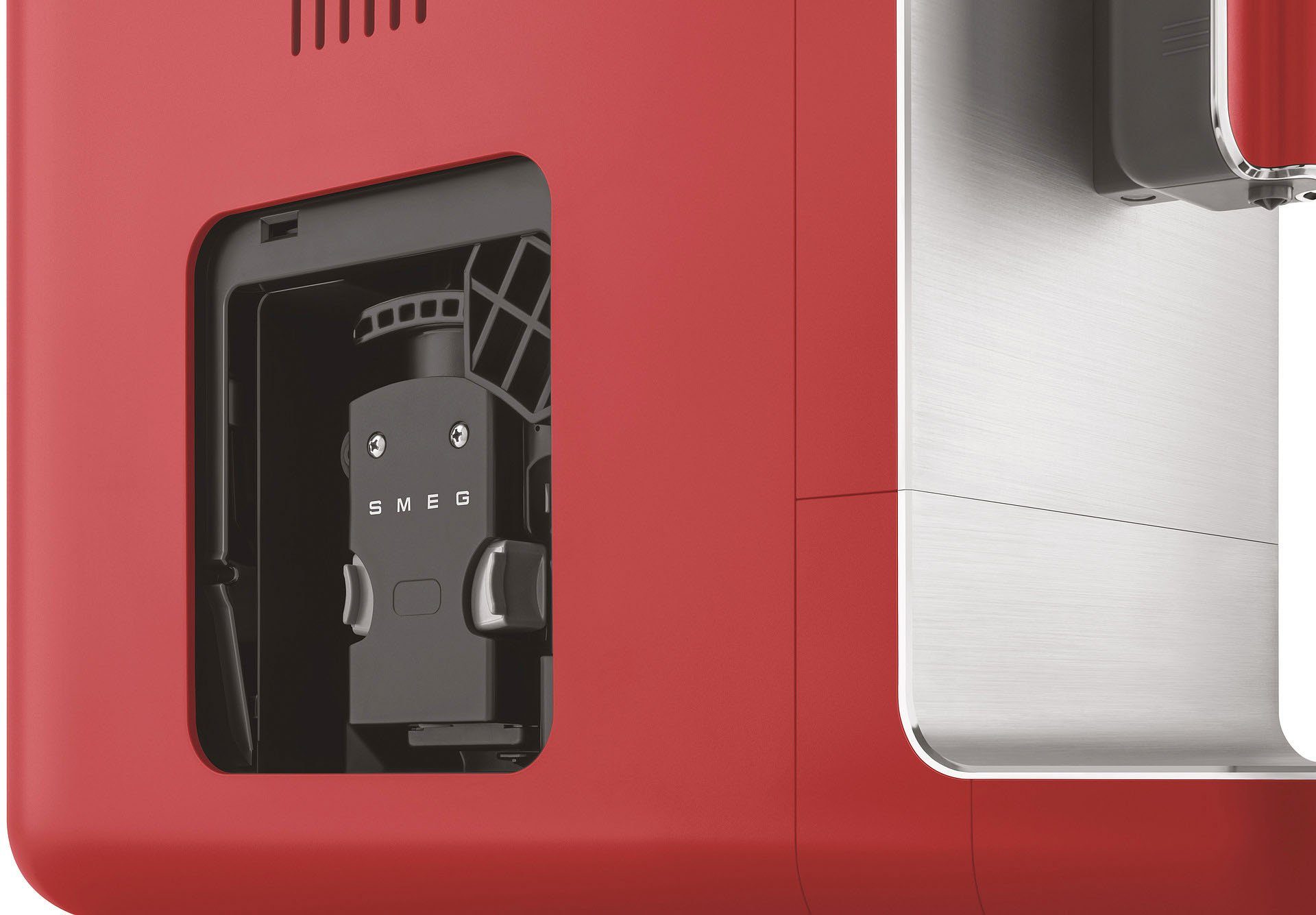 Smeg Kaffeevollautomat BCC02RDMEU, Herausnehmbare Brüheinheit