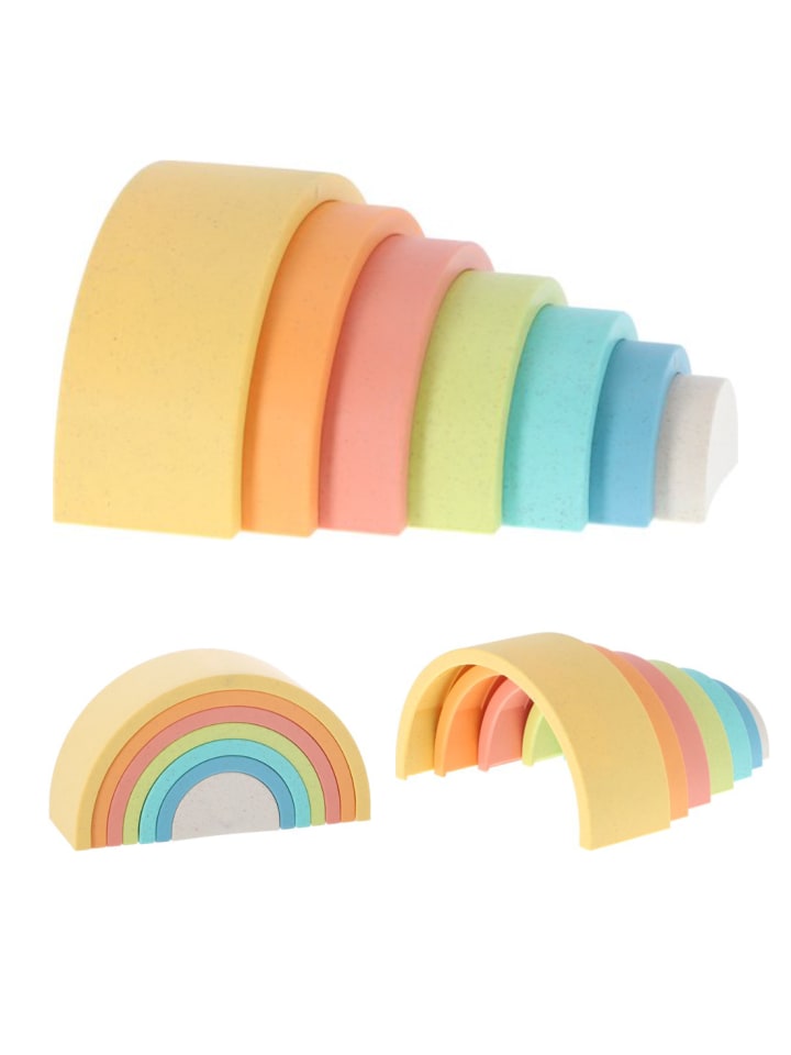 Otto Simon Stapelturm Regenbogenstapler Biokunststoff 7 Teile 18 Monate günstig kaufen onesize