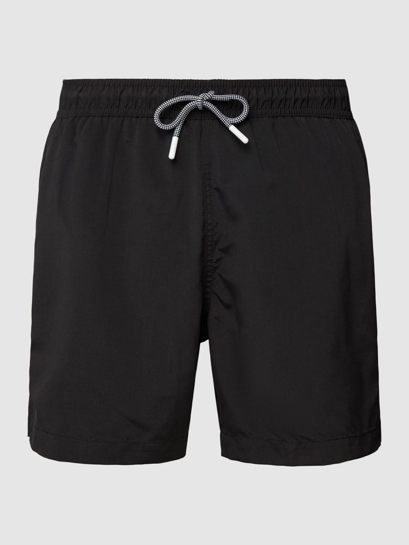 Badehose mit Tunnelzug Modell 'Basic' in schwarz