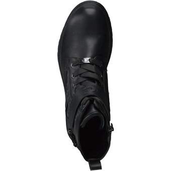 Tom Tailor Schnür Boots in schwarz