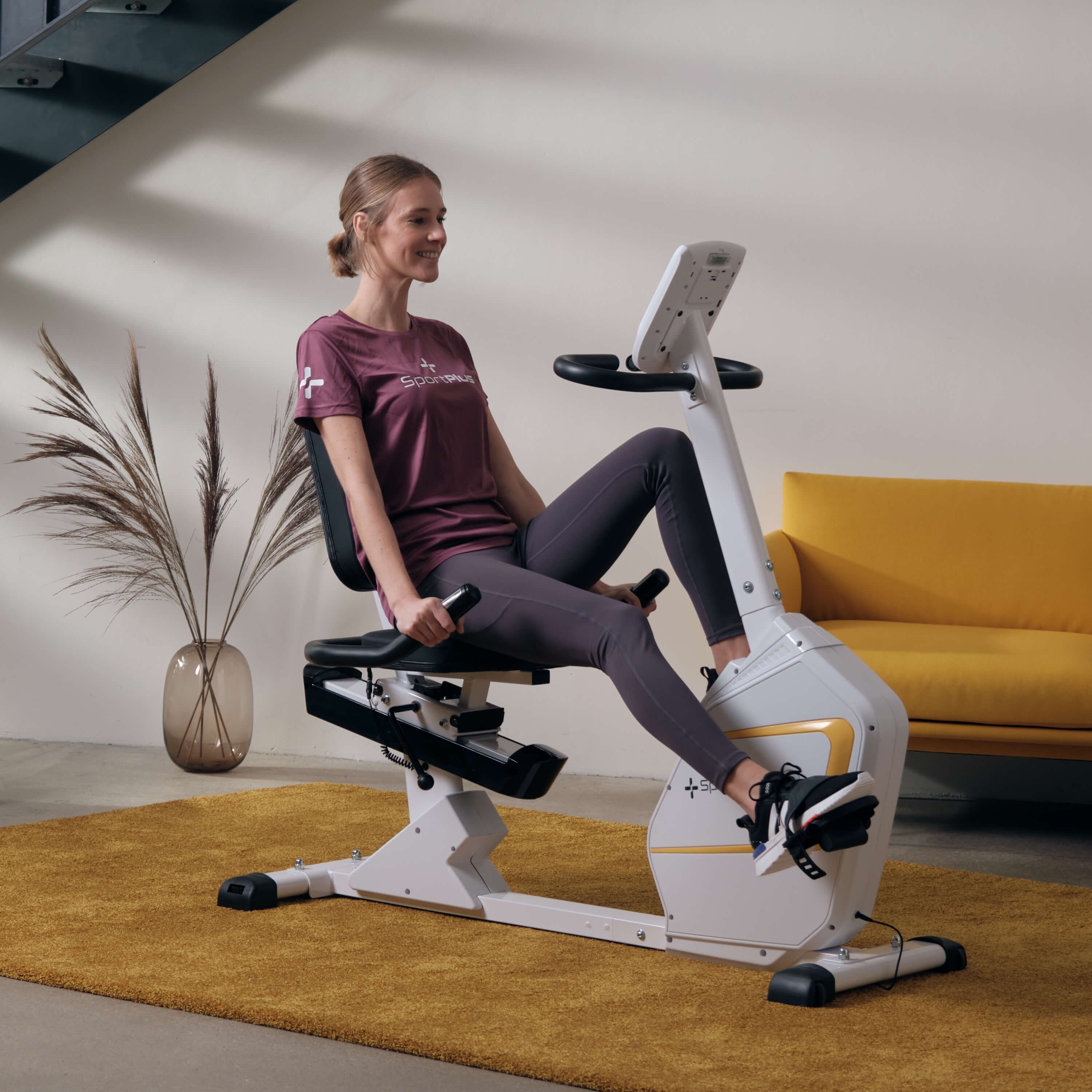 SportPlus Heimtrainer SP-RB-9900-W-iE, Sitzheimtrainer, App-Steuerung, SP-RB-9900-iE