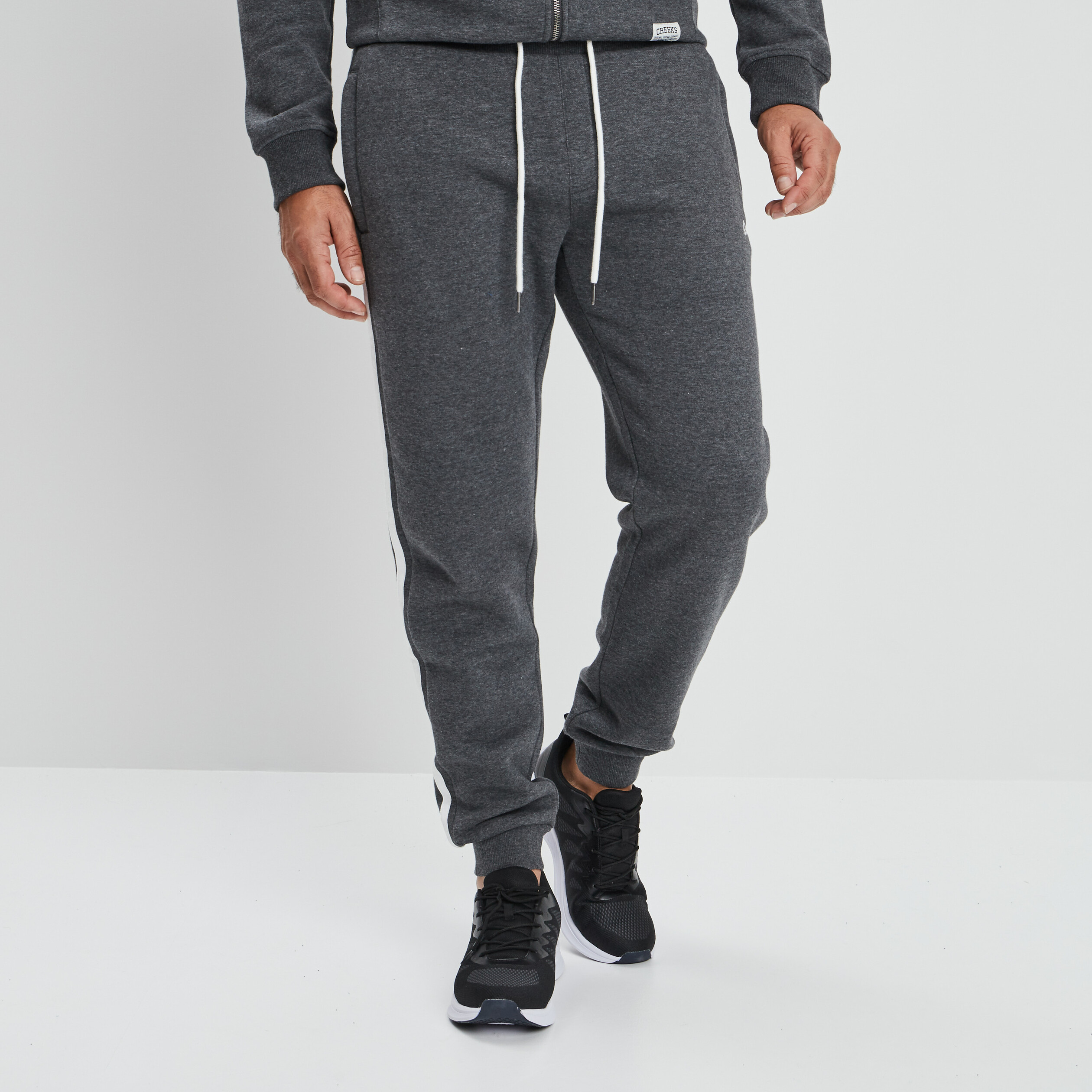 Pantalon de jogging stretch Creeks gris foncé homme | La Halle