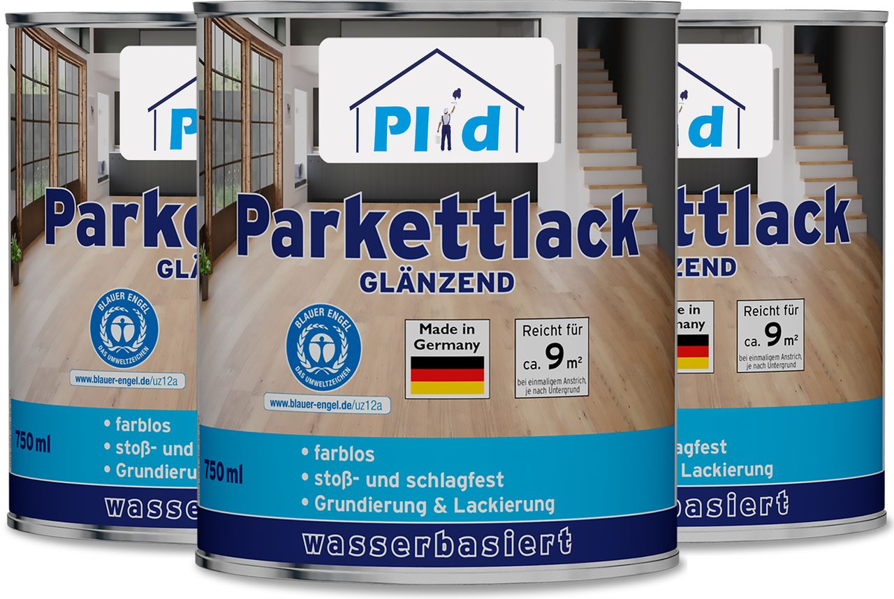 Plid Premium Parkettlack Parkettsiegel Klarlack Farblos Glänzend