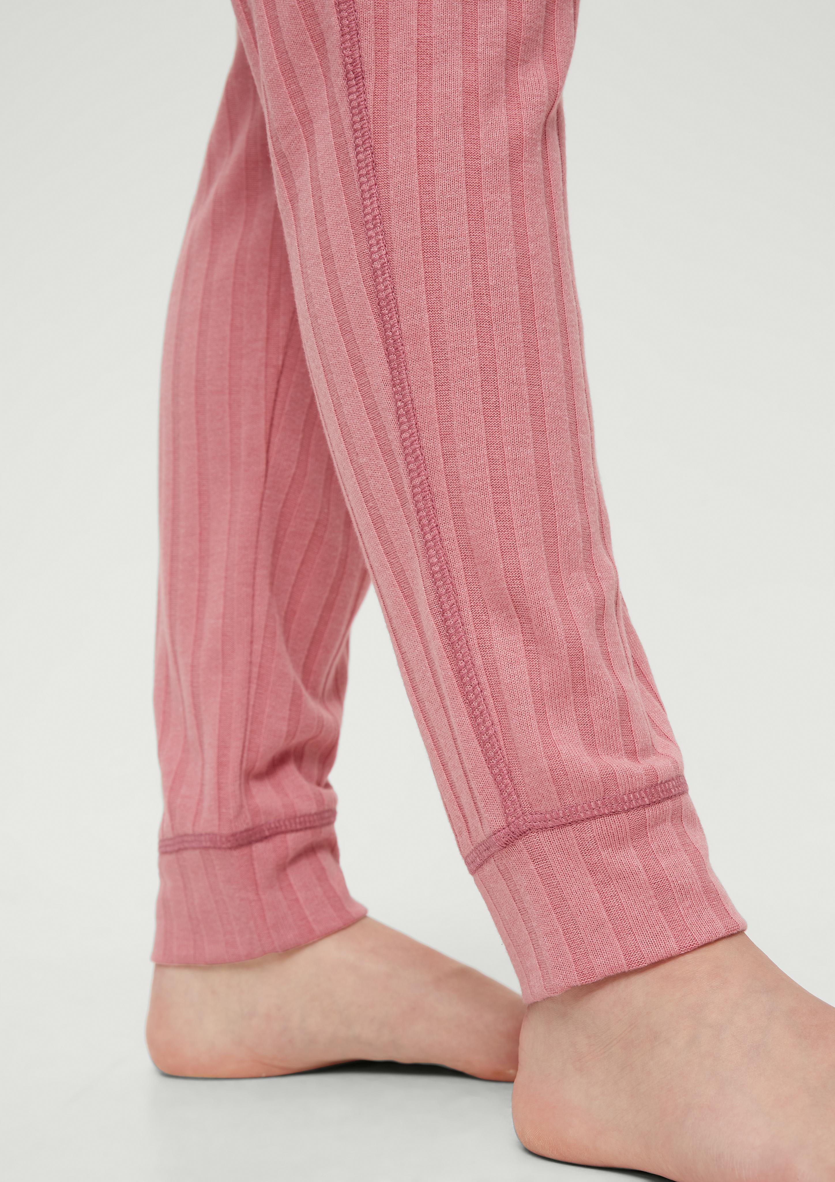 Pyjamahose aus Rippware  6007026-4500