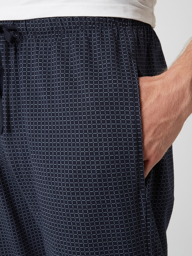 Pyjamahose mit elastischem Bund in dunkelblau