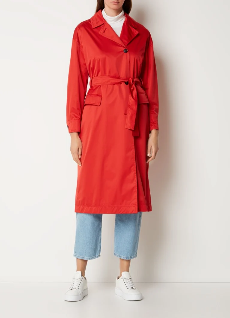 MaxMara Arezzo trench kaput s remenom i džepovima s preklopom