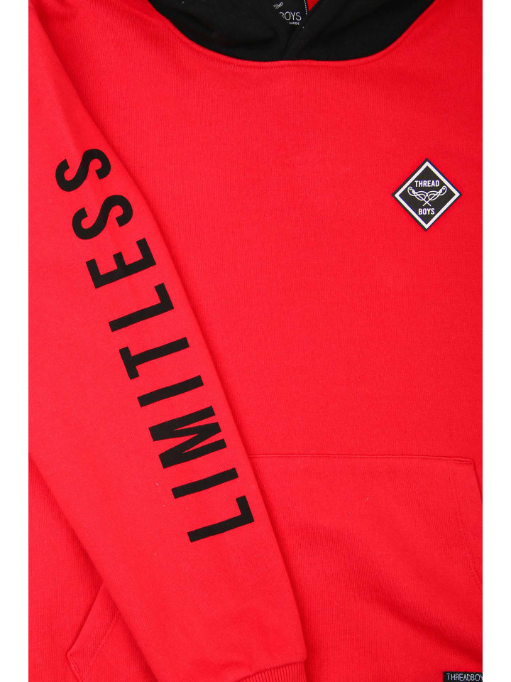 Threadboys Kapuzensweatshirt Honest in rot günstig kaufen