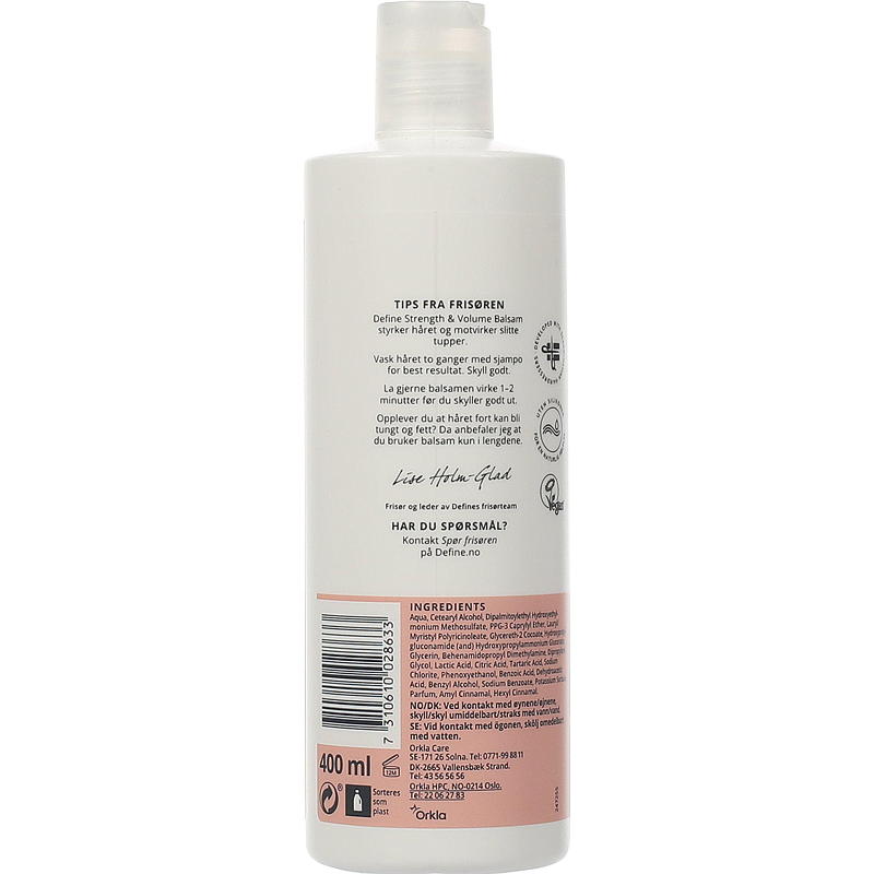 Define Define balsam 400 ml Strength & volume