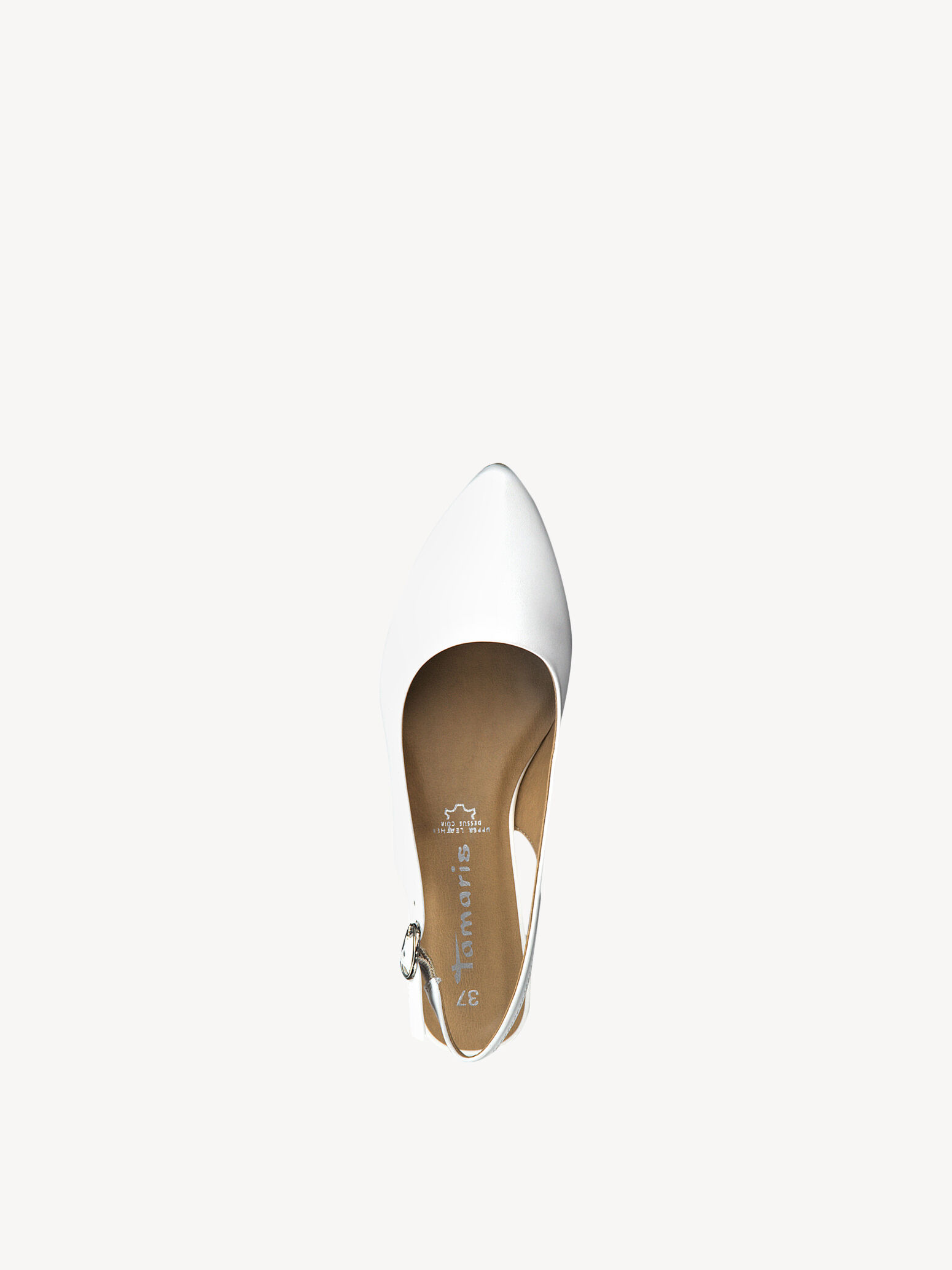 Escarpin en cuir - blanc