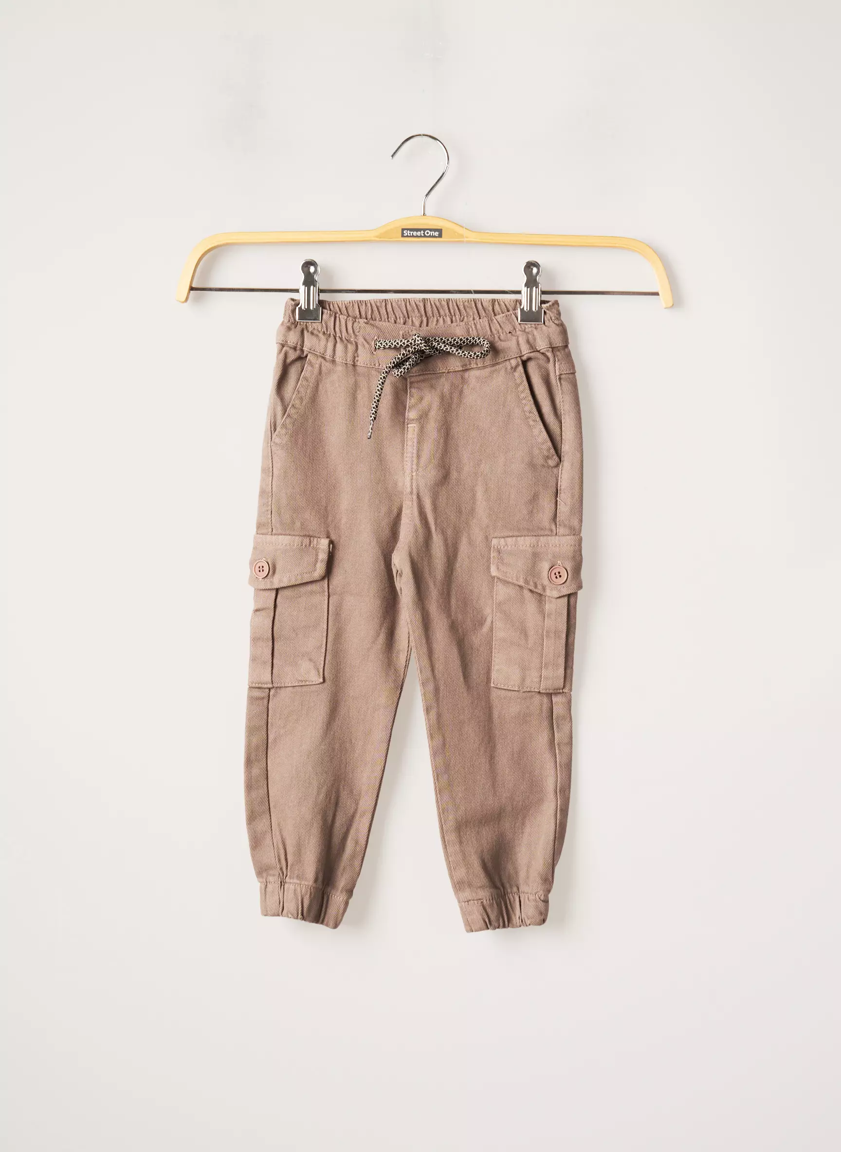 Nanica Kids Pantalons Cargo Garcon couleur marron