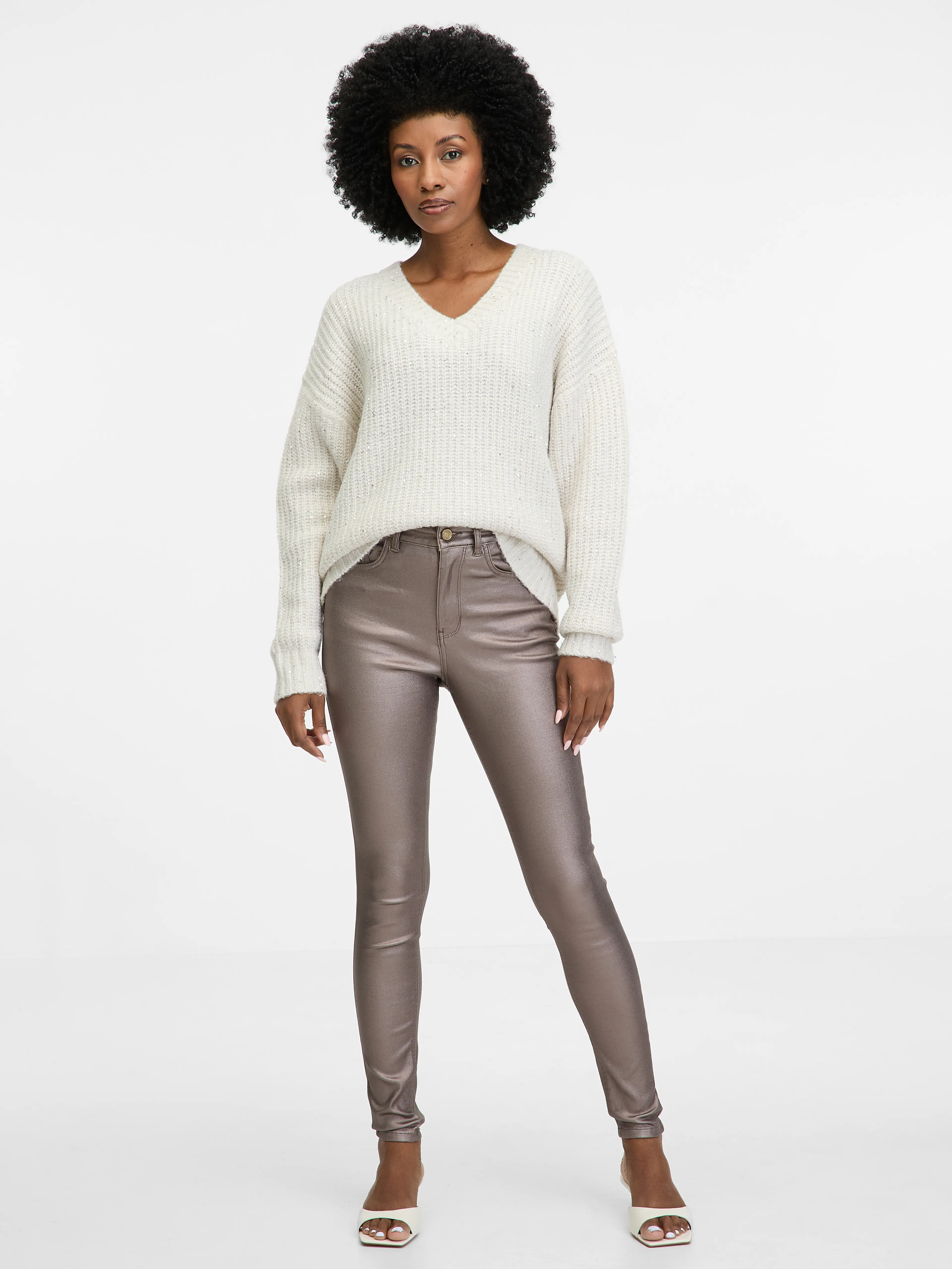 Cremefarbener Damenpullover ORSAY