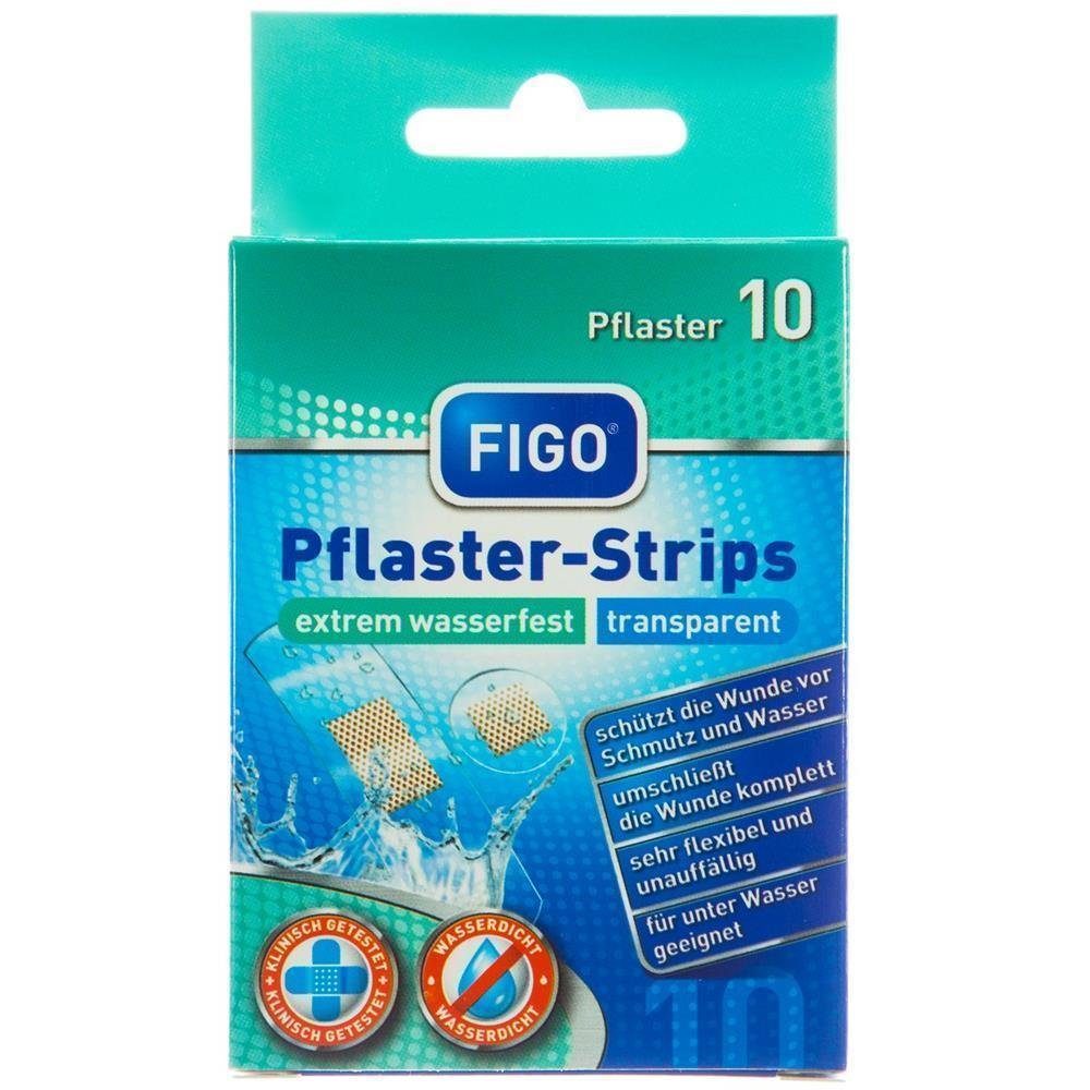 FIGO Fixierpflaster Stammartikel Figo Pflaster- Strips 10er extrem wasserfest Pflasterstri
