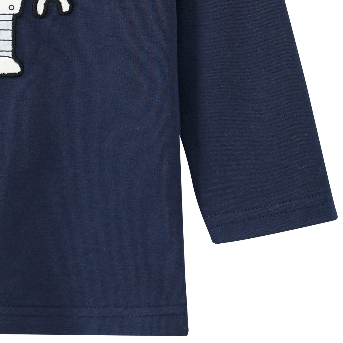 Kinder Langarmshirt mit Roboter-Applikation