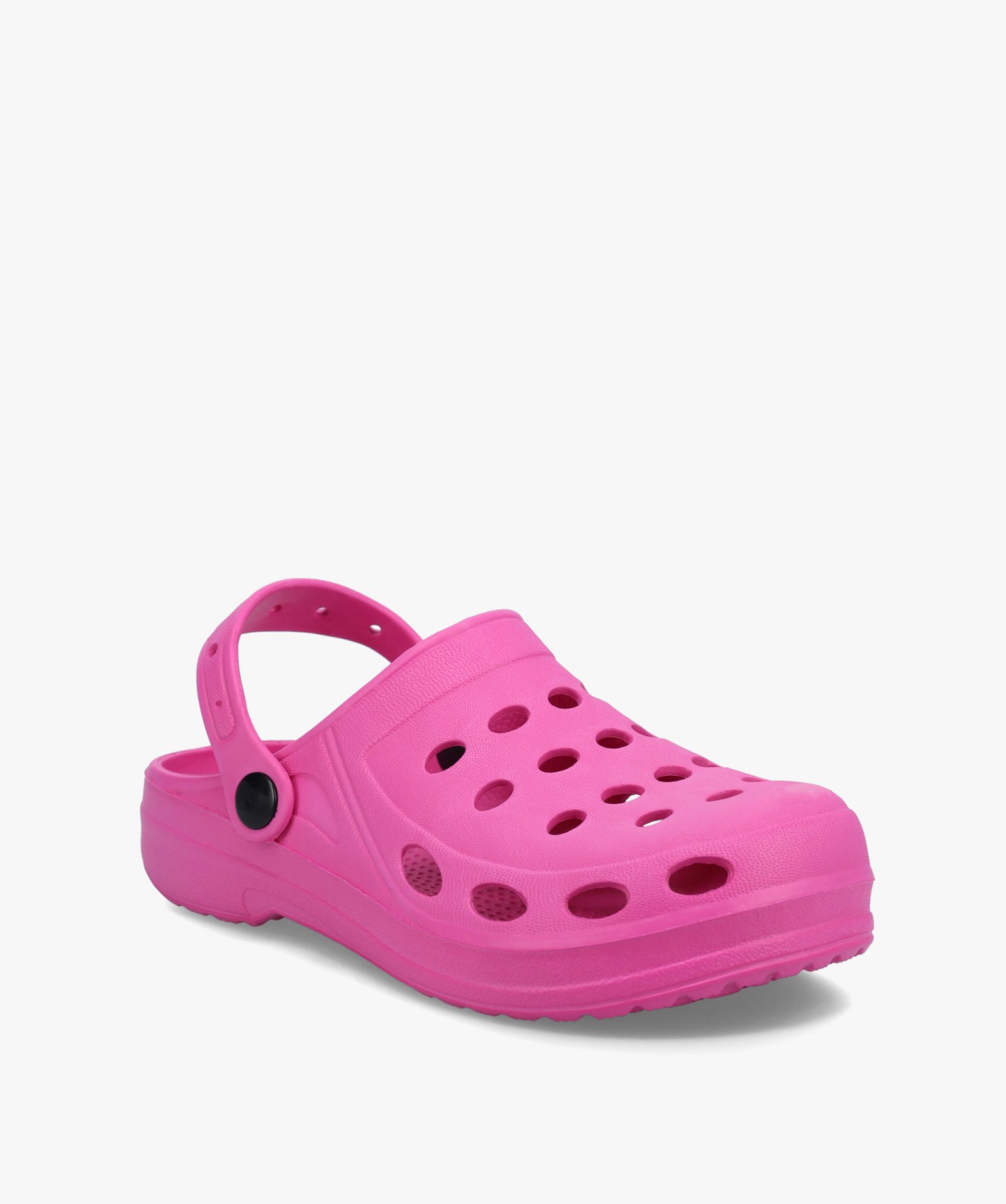 Sabots souples femme unis à perforations rose fonce | GEMO