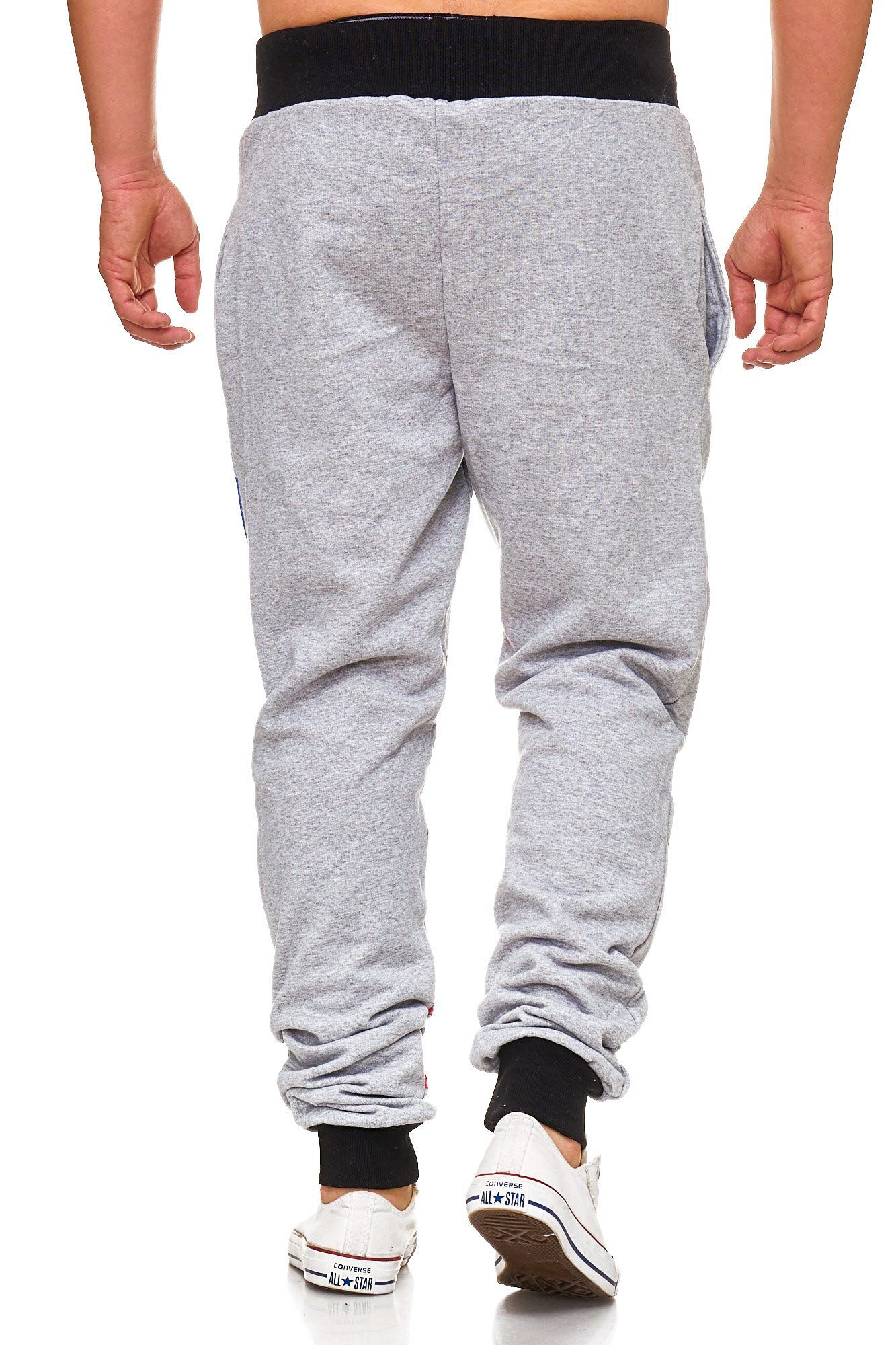 L.gonline Jogginghose Herren Jogging-HOSE, New York/Germany, Sporthose 100% Baumwolle, (Sweatpants, 1-tlg) Fitness Freizeit Casual