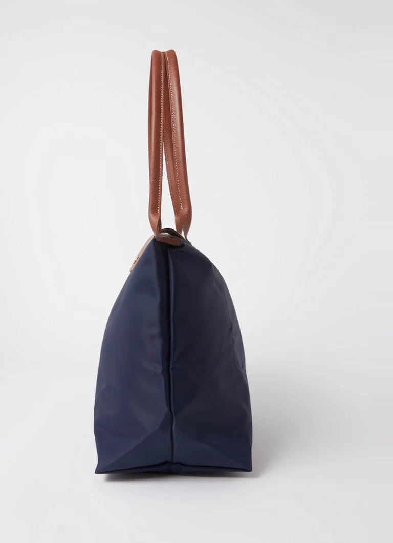 Longchamp Le Pliage -olkalaukku L nahkayksityiskohdilla