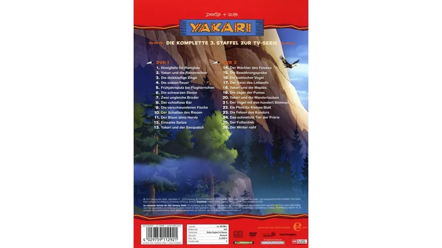 Yakari - Staffel 3  [2 DVDs]