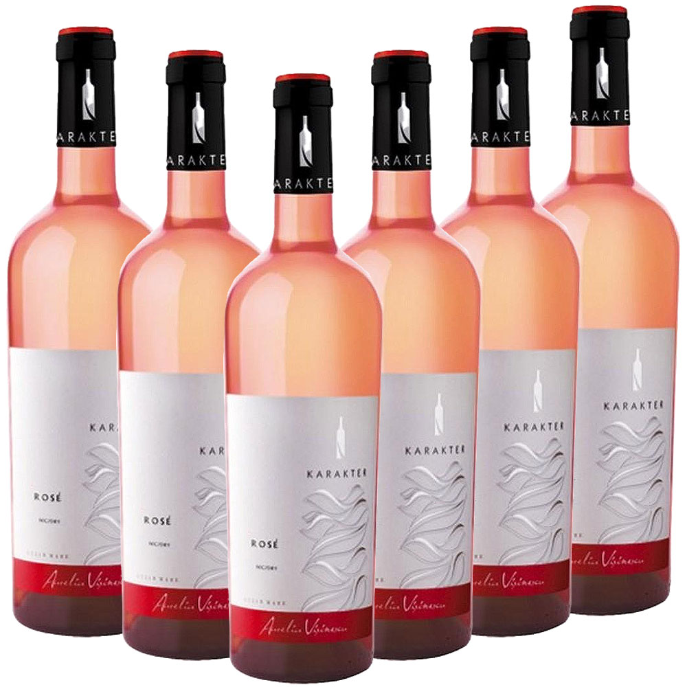 Domeniile Sahateni KARAKTER Rose Cuvee (Syrah- Pinot Noir-Merlot) DOC - 6er Karton