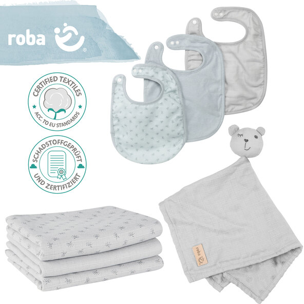 Baby Geschenkset Essential, silbergrau