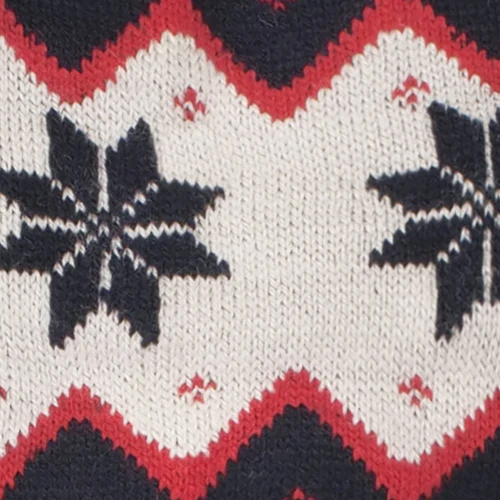 Navy blue snowflake socks