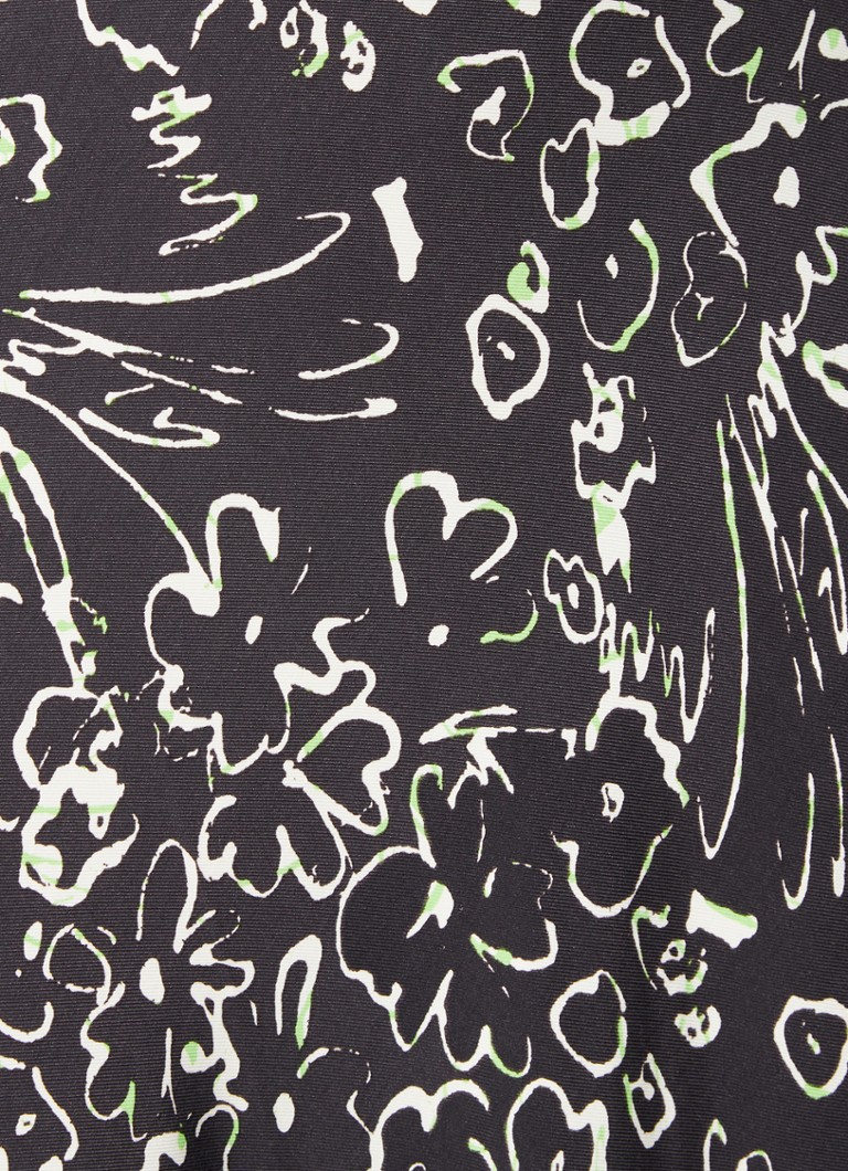 Fustă midi cu imprimeu floral Whistles Scribble Bouquet