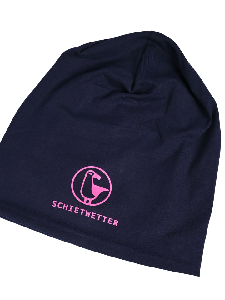 SCHIETWETTER Beanie mit Print Möwe in navy/neon magenta günstig kaufen onesize