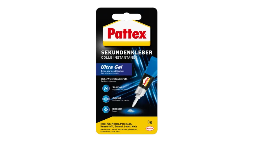 Pattex Sekundenkleber Ultra Gel 3g 3 g
