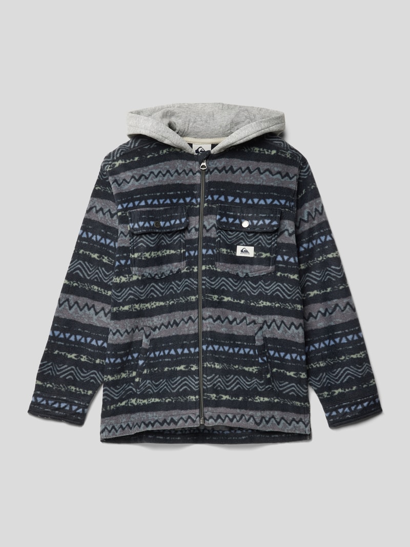 Jacke mit Allover-Muster in graphit