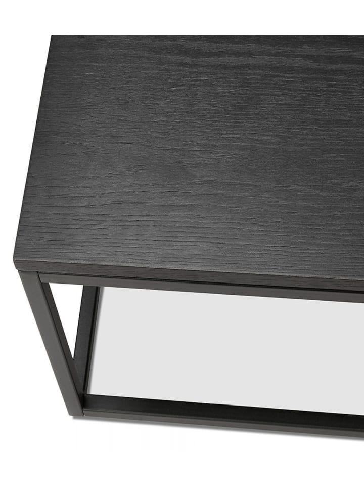KADIMA DESIGN Industrieller Couchtisch Eichenfurnier Metall | Industrial Style in Schwarz günstig kaufen onesize