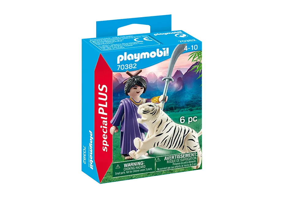 Asiak&auml;mpferin mit Tiger